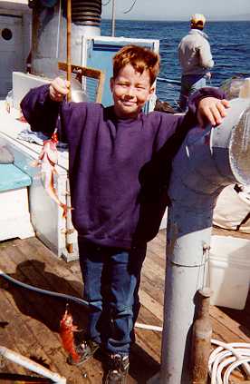 William deep-sea fishing in Santa Cruz